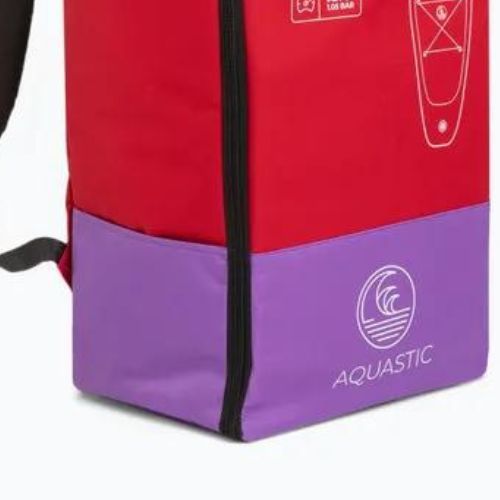 SUP AQUASTIC Touring 12'6" Brett Rucksack rot