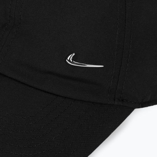 Nike Dri-Fit Club Unstructured Metall Swoosh Kappe schwarz/metallisch silber