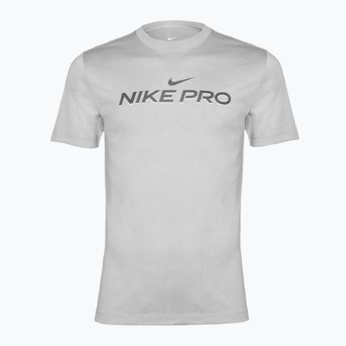 Herren Nike Dri-Fit Fitness-Trainings-T-Shirt leicht rauchgrau