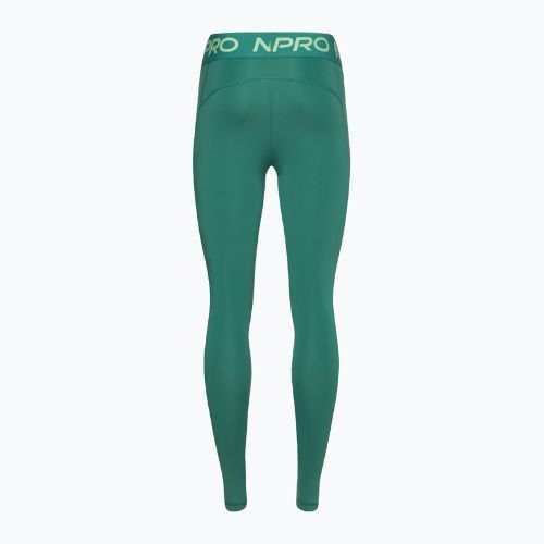Damen-Trainingsleggings Nike Pro Dri-FIT Mid-Rise 7/8 Graphic bicoastal/vapour green/weiß