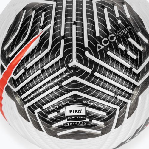 Nike Flight weiß/schwarz/hellkarminrot Fußball Größe 5