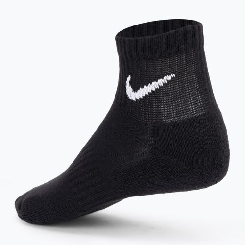 Nike Everyday Cushioned Knöchelsocken 3 Paar schwarz/weiss