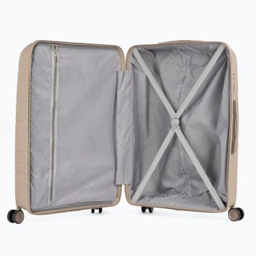 Großer Reisekoffer KADVA Brava 115 l beige