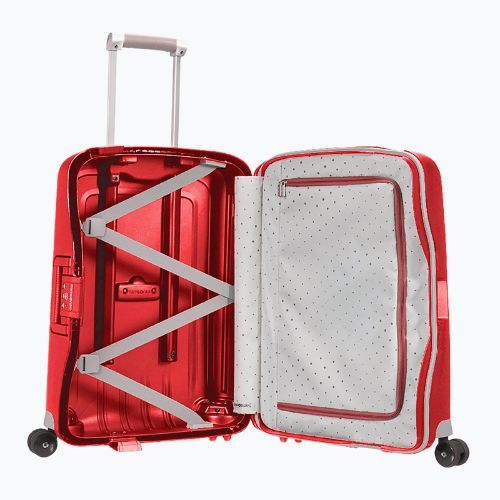 Samsonite S'cure Spinner Reisekoffer 34 l karminrot