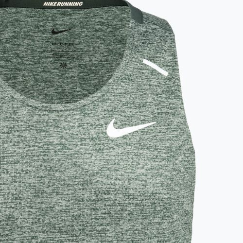 Nike Dri-Fit Rise 365 Herren Lauftank in Grün/Leder