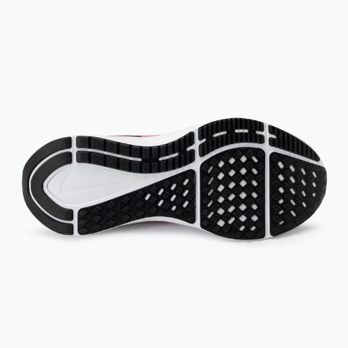 Nike Structure 25 Herren Laufschuhe Weiß/Schwarz/Licht Moke Grau/Feuerrot