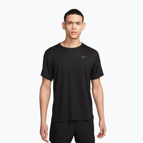 Herren Nike Miler Dri-Fit UV Laufshirt schwarz