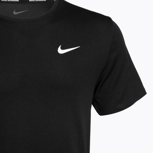 Herren Nike Miler Dri-Fit UV Laufshirt schwarz