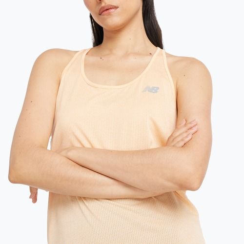 Damen New Balance Athletics Tank Top Pfirsichblüte/Leder