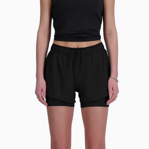 New Balance Damen Shorts 2IN1 3" schwarz
