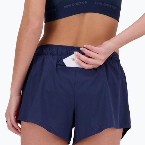 Damen-Shorts New Balance RC Seamless 3" blau