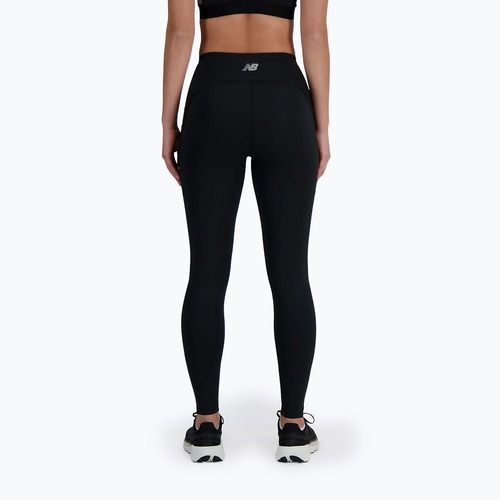 Damen Leggings New Balance Sleek Pocket High Rise schwarz
