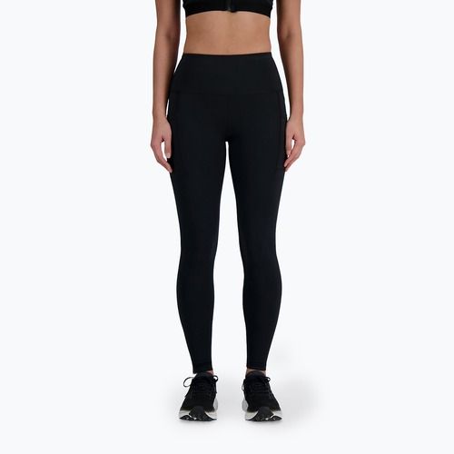 Damen Leggings New Balance Sleek Pocket High Rise schwarz