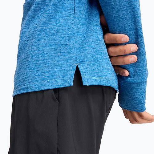 Lauf Longsleeve Herren New Balance Athletics Heat Grid 1/2 Zip heron blue