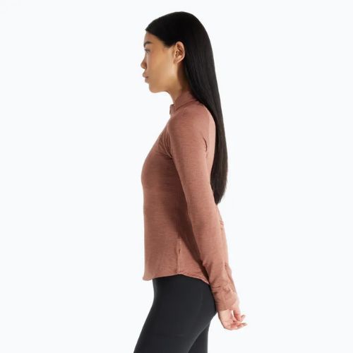 Lauf Longsleeve Damen New Balance Athletics Heat Grid 1/2 Zip sPaarrow heather
