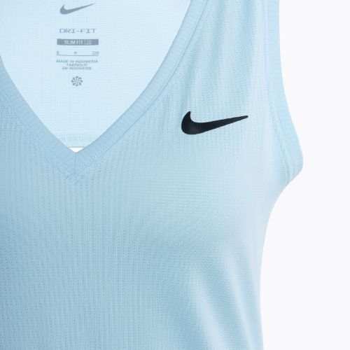 Damen Tennis-Tank-Top Nike Court Dri-Fit Victory Tank gletscherblau/schwarz