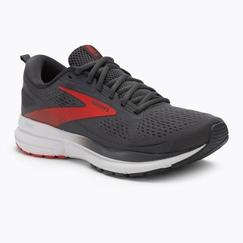 Brooks Trace 3 Herren Laufschuhe Ebenholz/Feuerrot/Weiß