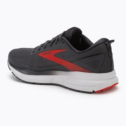 Brooks Trace 3 Herren Laufschuhe Ebenholz/Feuerrot/Weiß