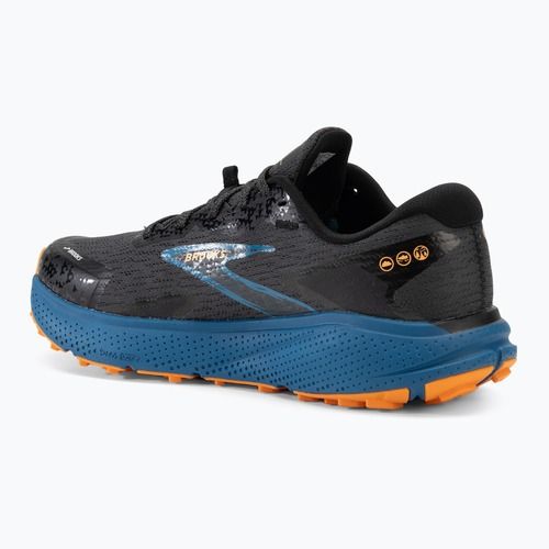 Brooks Divide 5 Herren Laufschuhe Ebenholz/blauer Saphir/orange