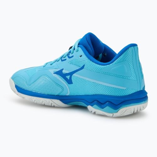 Damen Tennisschuhe Mizuno Wave Exceed Light 2 AC Flussblau/Weiß/Mugenblau