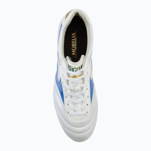 Mizuno Morelia II Elite Md weiß/laser blau/gold Herren Fußballschuhe