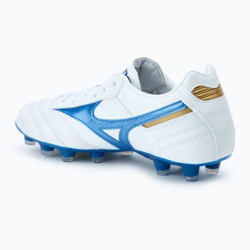 Herren Mizuno Morelia II Pro MD Fußballschuhe weiß/laser blau/gold