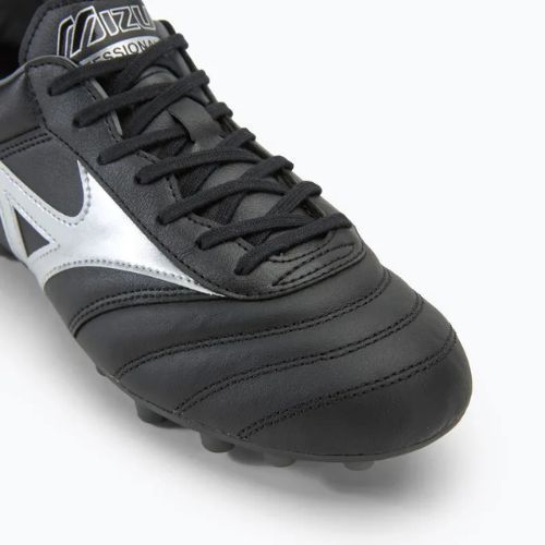 Herren Mizuno Morelia II Pro AG Fußballschuhe schwarz/Galaxysilber/dunkler Schatten