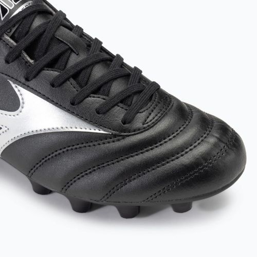 Herren Mizuno Morelia II Club FG Fußballschuhe schwarz/Galaxysilber/dunkler Schatten