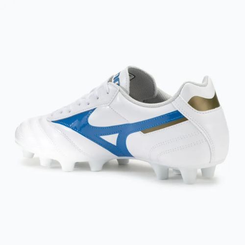 Mizuno Morelia II Club FG weiß/laser blau/gold Herren Fußballschuhe