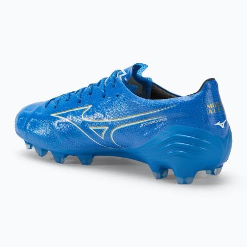 Herren Fußballschuhe Mizuno α Japan FG weiß/laser blau/gold