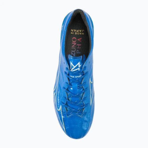 Herren Fußballschuhe Mizuno α Japan FG weiß/laser blau/gold