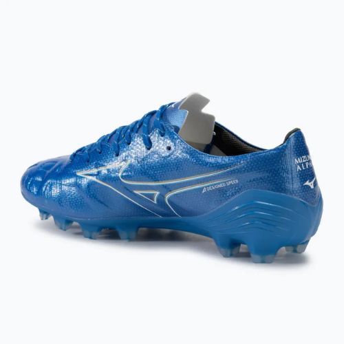 Herren Fußballschuhe Mizuno α Pro FG weiß/laser blau/gold