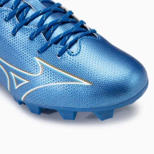 Herren Fußballschuhe Mizuno α Select FG weiß/laser blau/gold
