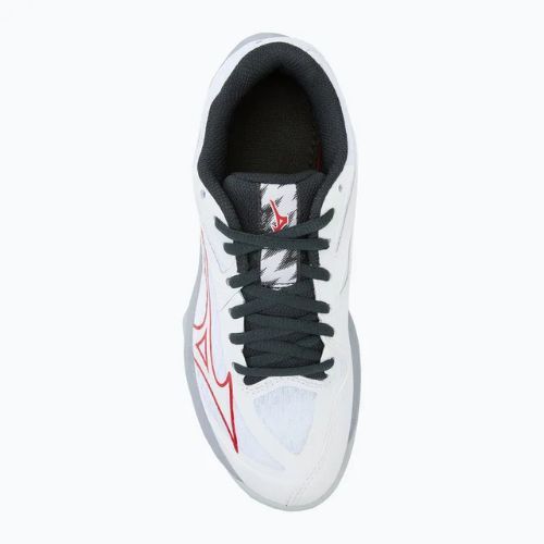 Kinder-Volleyballschuhe Mizuno Lightning Star Z7 weiß/salsa/schwarz