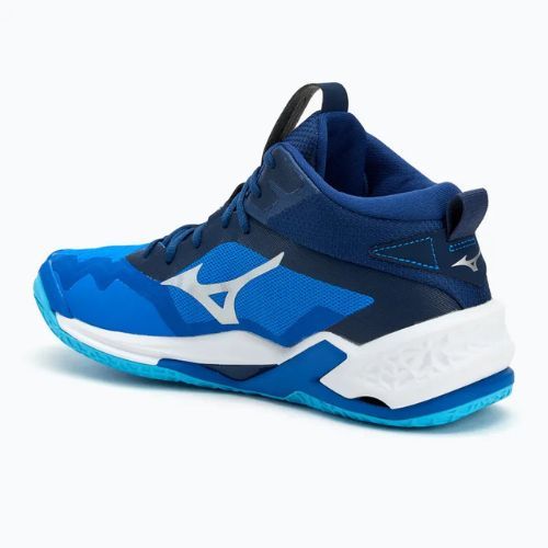 Herren-Handballschuhe Mizuno Wave Stealth Neo 2 Mid mugen blau/weiß/estate blau
