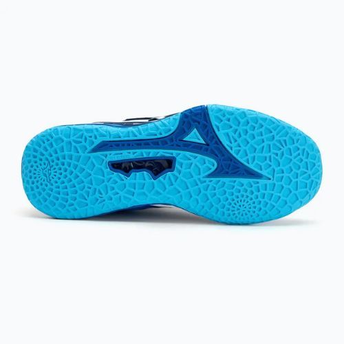 Herren-Handballschuhe Mizuno Wave Stealth Neo 2 Mid mugen blau/weiß/estate blau