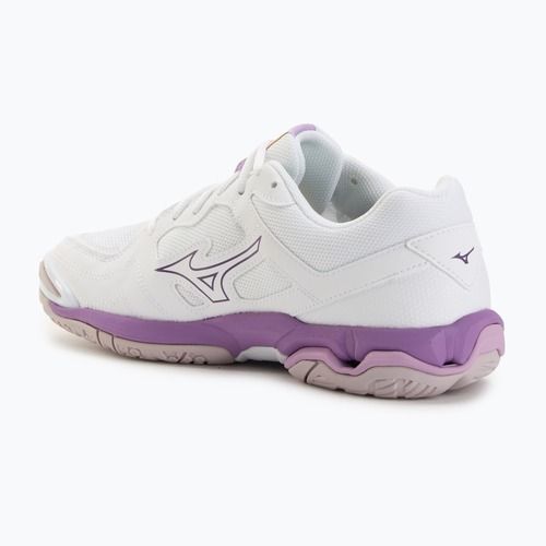Damen-Handballschuhe Mizuno Wave Phantom 3 weiß/violett/quince