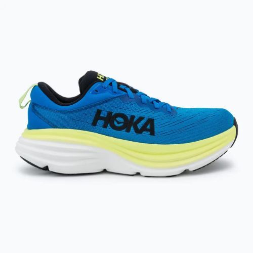 HOKA Bondi 8 electric cobalt/lettuce Herren Laufschuhe
