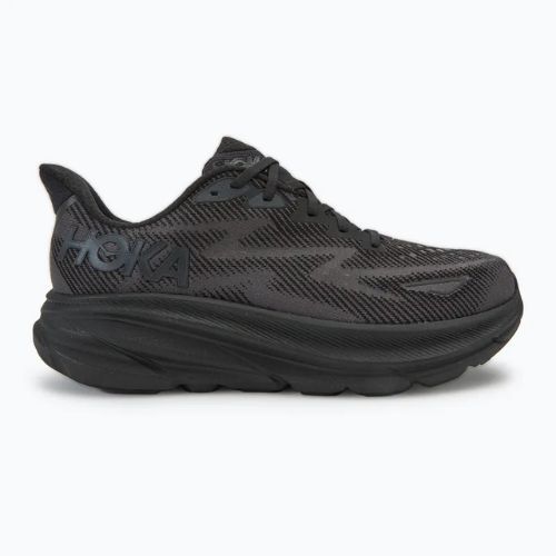 Herren Laufschuhe HOKA Clifton 9 Wide schwarz/schwarz