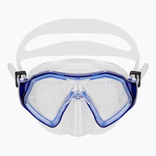 AQUASTIC Shelly Kinderschnorchelset Maske + Schnorchel dunkelblau