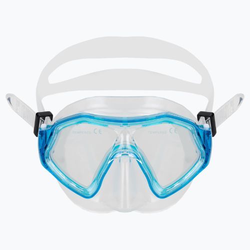 AQUASTIC Shelly Kinderschnorchelset Maske + Schnorchel hellblau