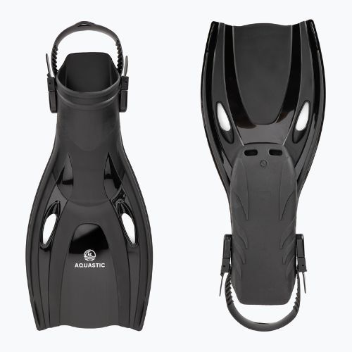 AQUASTIC Cove schwarz Schnorchelflossen