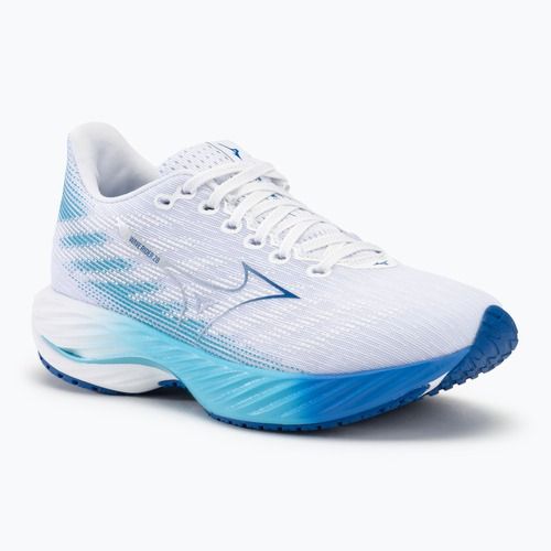 Damen Laufschuhe Mizuno Wave Rider 28 weiß/mugen blau/river blau