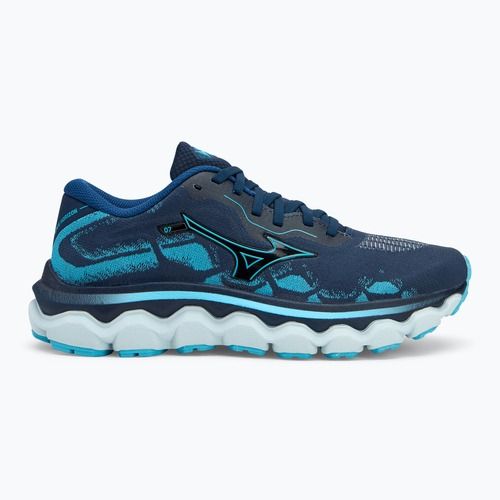 Damen Laufschuhe Mizuno Wave Horizon 7 pageant blau/quecksilberblau/plein air