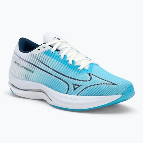 Damen Laufschuhe Mizuno Wave Rebellion Sonic 2 river blau/blau wing teal/weiß