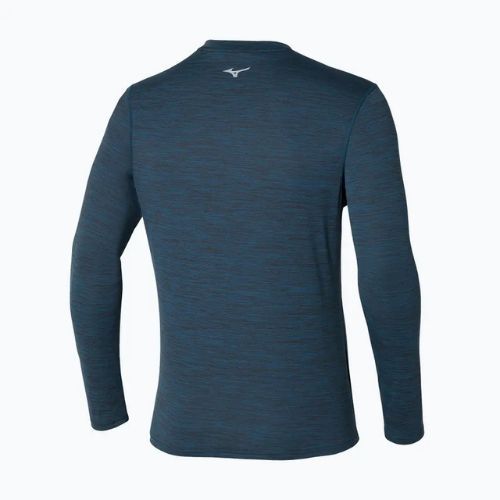 Herren Mizuno Impulse Core Half Zip blau Flügel teal laufen Longsleeve