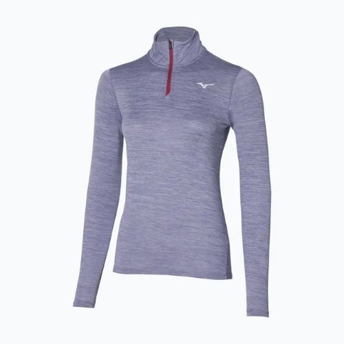Damen Laufshirt Mizuno Impulse Core Half Zip Kadett