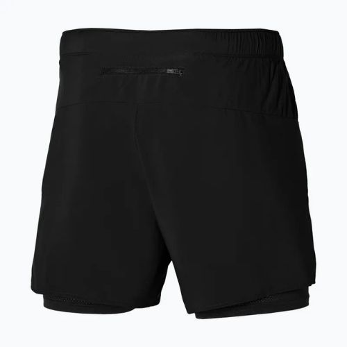 Herren Mizuno Core 5.5" 2IN1 Laufshorts schwarz
