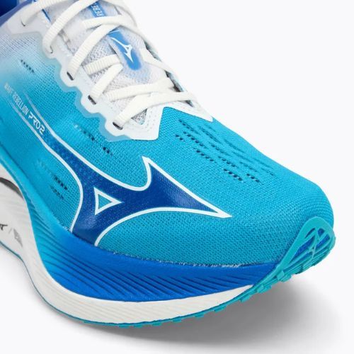 Herren Laufschuhe Mizuno Wave Rebellion Pro 2 river blau/mugen blau/weiß