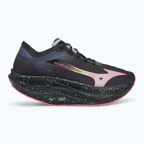 Herren Laufschuhe Mizuno Wave Rebellion Pro 2 schwarz/silber/rosa tetra